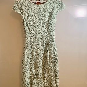 Sage green dress. Perfect for wedding guest.